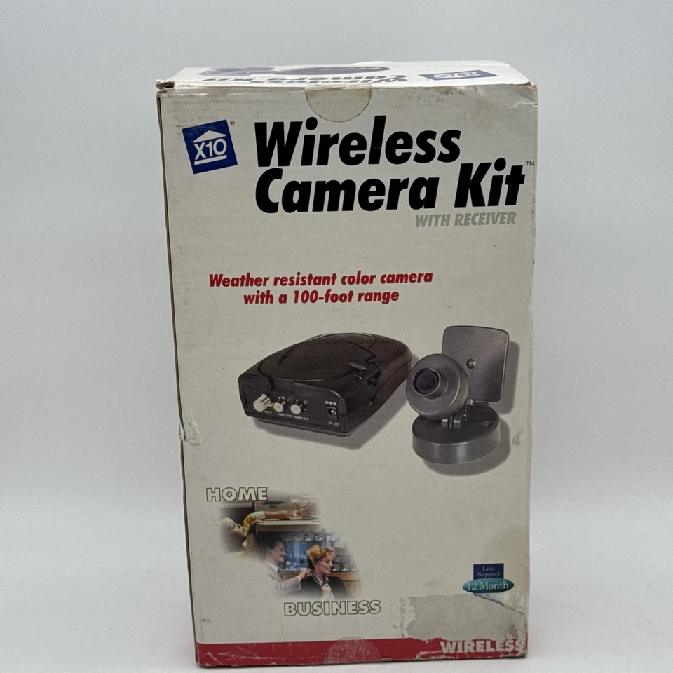 Wireless Color Camera Kit With Receiver X10 WVK54 Weather Resistant 100FT Range - Image 4 of 4