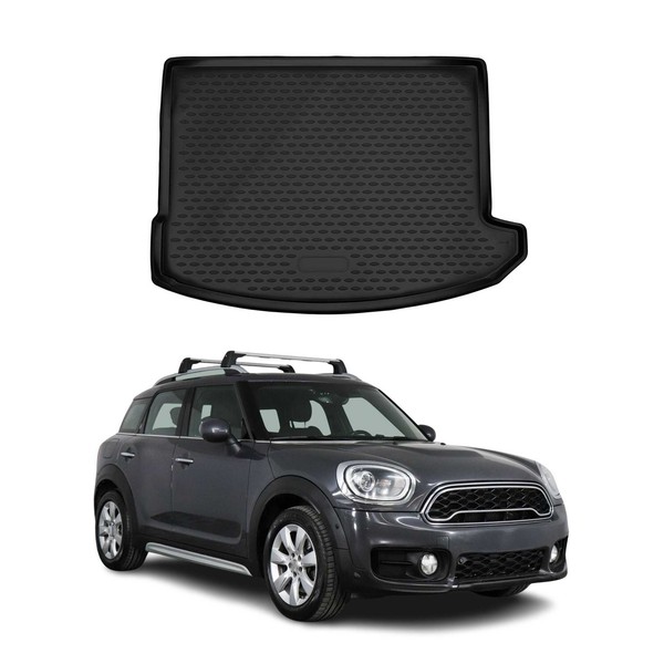 Kofferraummatte Kofferraumwanne FüR Mini Countryman F60 2016-2024 Gummi TPE-image