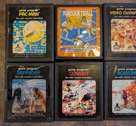 Atari 2600 Games Lot Of 10 Games Tested & Working Fast Shipping