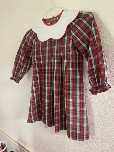 The Beaufort Bonnet Company Girls size 7 Dress Plaid Christmas - Picture 3 of 10