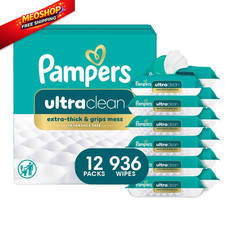 Pampers Ultra Clean Baby Wipes Previously 'Free  78 Count Pack of 12 