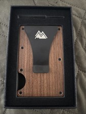 Mountain Voyage Co Walnut Minimalist Wallet RFID-Blocking Card Holder Money Clip