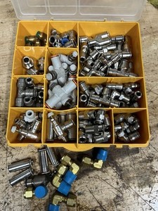 Assorted Lot Of Air Fittings, Gauge, Connectors 