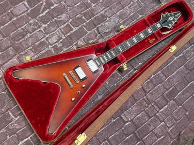 2024 Epiphone Prophecy Flying V Aged Bengal Tiger UPGRADE CASE Unplayed 6lbs8oz