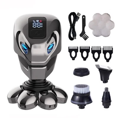 Electric Shaver 7 Head 7D Razor Bald head Beard Trimmer scalp hair shaver Men