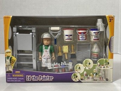 Powco Toys Mighty World ED THE PAINTER PLAY SET NEW NIB