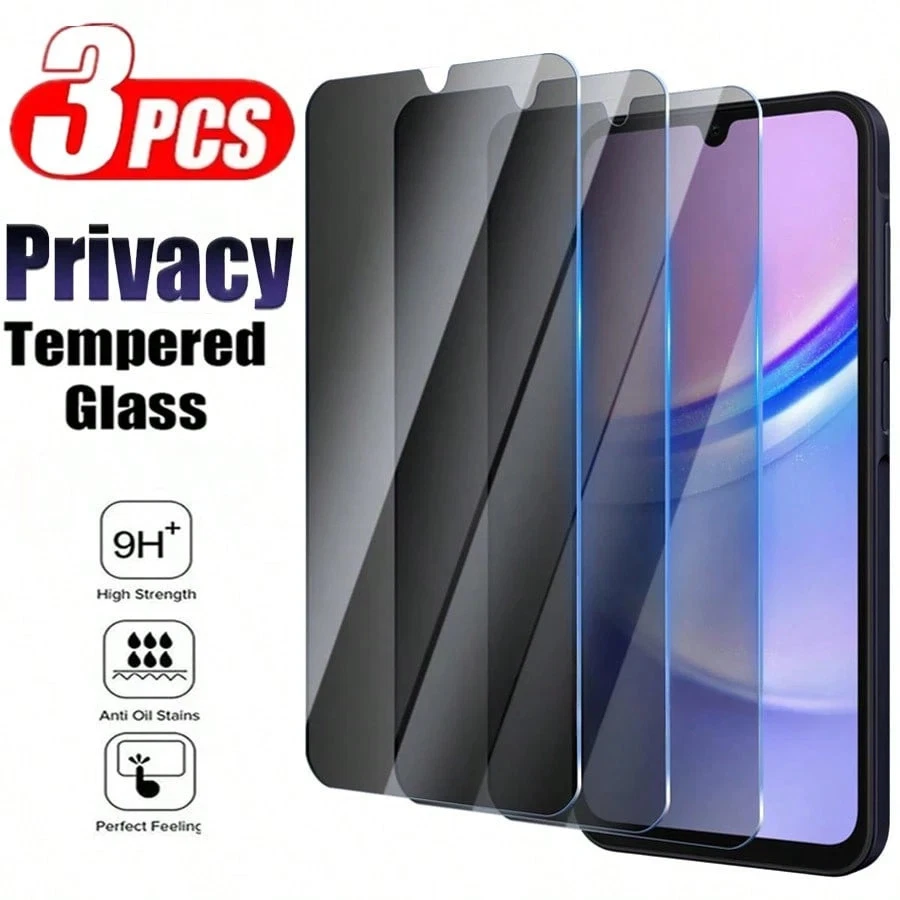 3 Pack Privacy Tempered Glass Screen Protector For Samsung Cheap24