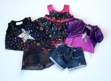 Lot Build A Bear Clothes Tops Skirt Shorts Dress Rainbow Star