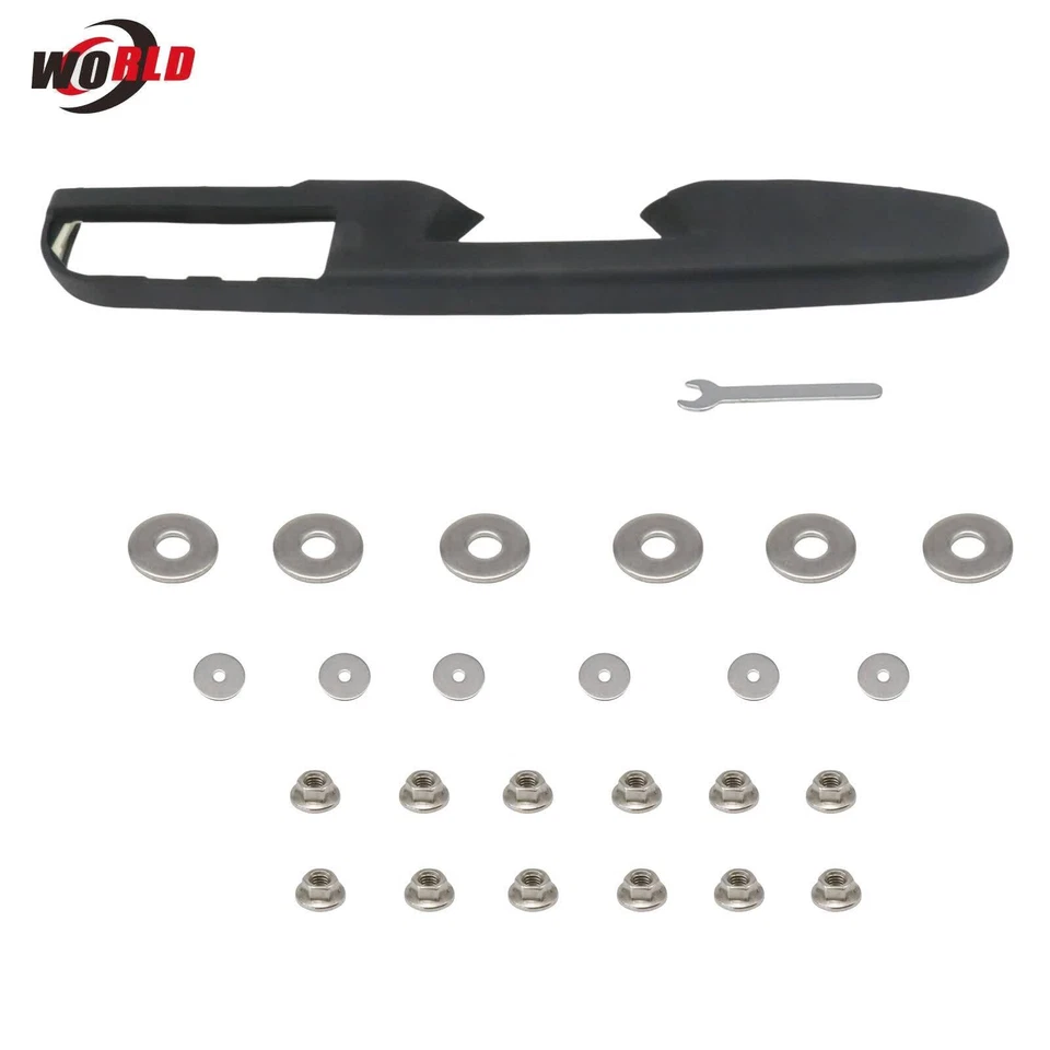 Front RIGHT Side Door Armrest Repair Black for 2010-2014 GMC Sierra 2500 - Image 4 of 4