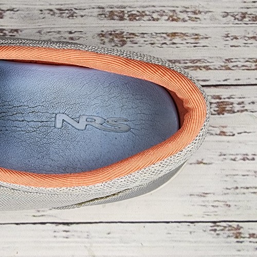 NRS Vibe Outdoor Water Comfort Boat Lace Up Shoe Sneaker Gray Orange Women Sz 10 - Picture 12 of 22