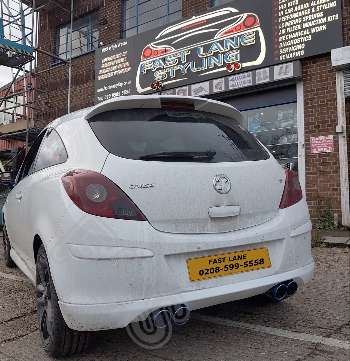 BALDO バルド CORSA PERFORMANCE 458H VAUXHALL CORSA STAINLESS STEEL BACK END DUAL PERFORMANCE SPORTS