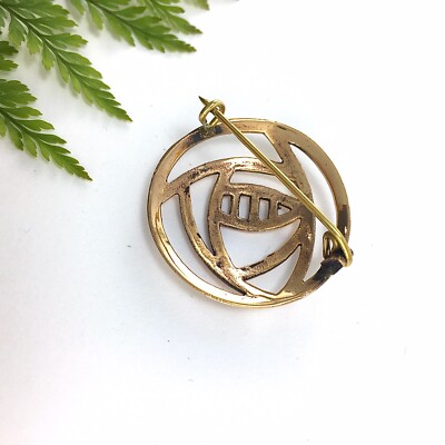 Round Gold Rennie Mackintosh Rose Design Art Nouveau Scotland