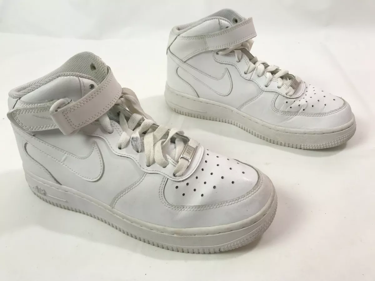 Nike Air Force 1 314195-113 White Basketball Sneakers US 5.5Y UK 5 EU 38  24cm