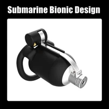 Bionic Design Hinged Cage Male Chastity Device Metal Types Rings Chastity Cgae