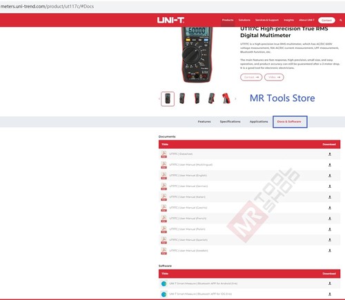 UNI-T UT117C TRMS Multimeter Bluetooth Digital 60000Bit AC DC Tester NCV LPF LoZ - Picture 9 of 31