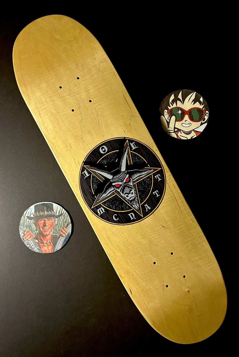 101 Adam McNatt Devil Worship Skateboard Deck Reissue Silk Screen