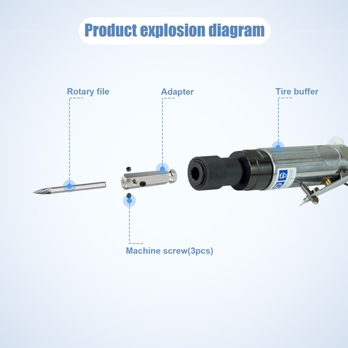 Neeki 1/4 in Acciaio Carburo Punta Trapano Alesatore,Fresa Doppio Taglio per Riparazione Pneumatici, Fea - Foto 3 di 12