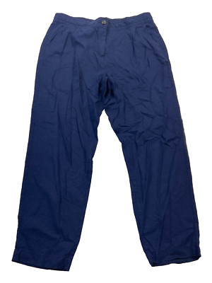 Markenlose Damen-Haremshose UK Größe Small marineblau Reißverschluss mittlere Leibhöhe 