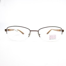 South Hampton SH 5006 BR Brown Round half rim Eyeglasses Frames 51[]17 135 mm