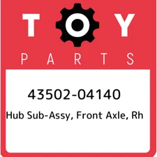 43502-04140 Toyota Hub sub-assy, front axle, rh 4350204140, New Genuine OEM Part