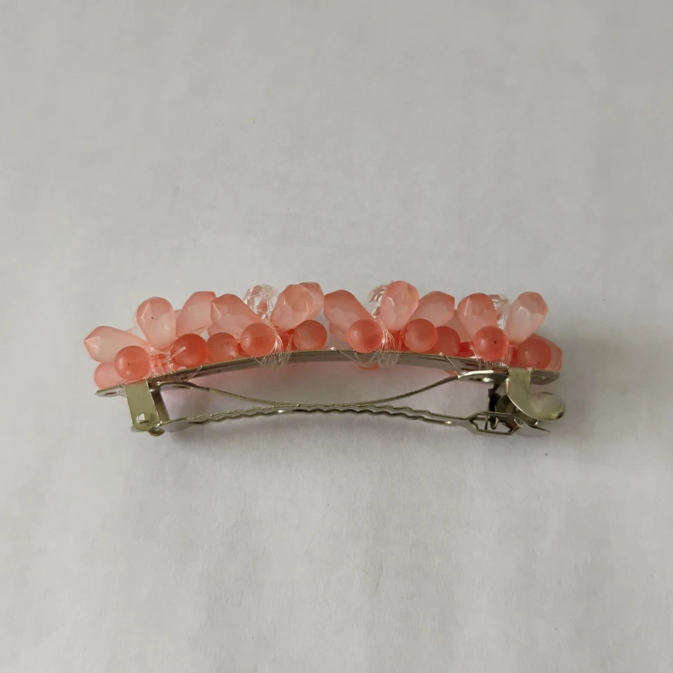 Розовый матовый бусина цветок кластер волос заколка декоративный цветок бусина заколка для волос - Изображение 4 из 4