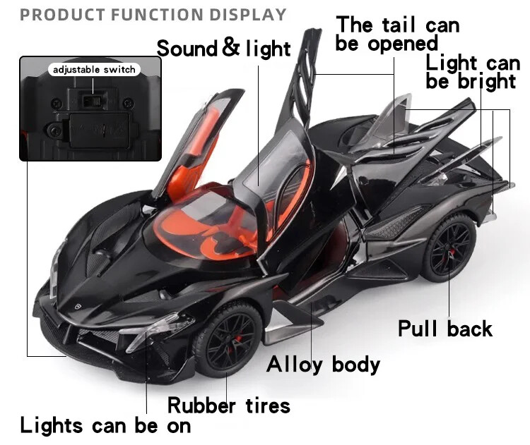 1/24 Apollo Project EVO Super Car Diecast Alloy Vehicle