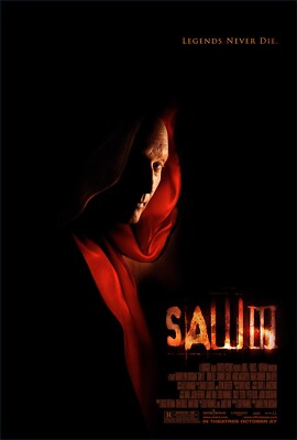 2006 Saw III Movie Poster 11X17 Horror Jigsaw Tobin Bell Donnie Wahlberg   