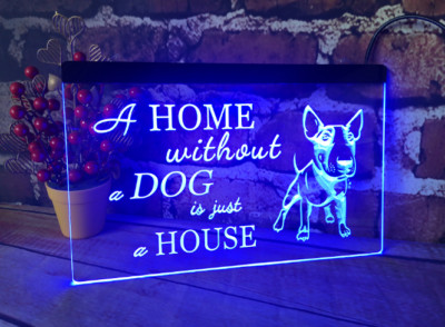 Enseigne Lumineuse Dark Dog - Panneau LED - Style Art Urbain