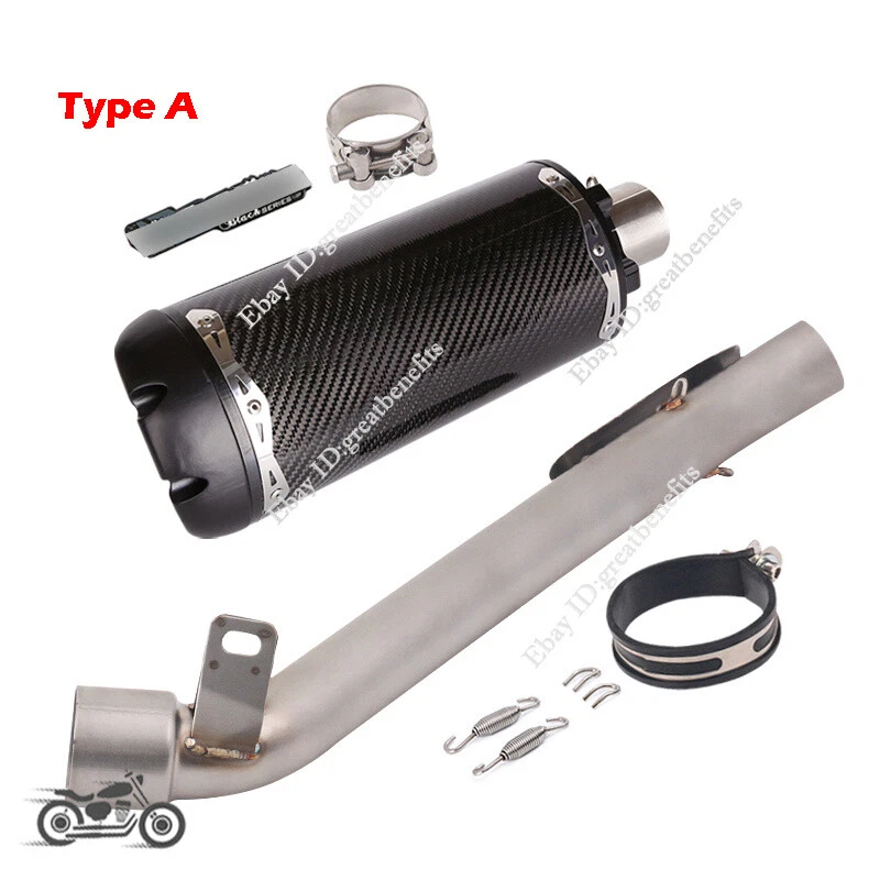 Sistema de escape tubo de enlace medio silenciador punta deslizable para Suzuki GSXR1000 2009-2011 Foto 3 de 4