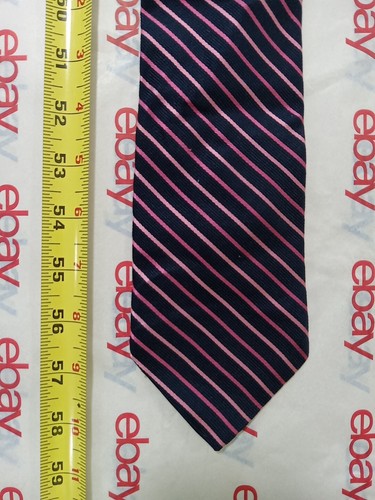 KRAWATTE BLAU/ROSA GESTREIFT NAUTICA SEIDE GEBRAUCHT - Bild 2 von 5