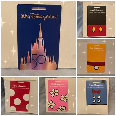 Walt Disney World 50th Anniversary Character Luggage Tags Pick a  Favorite