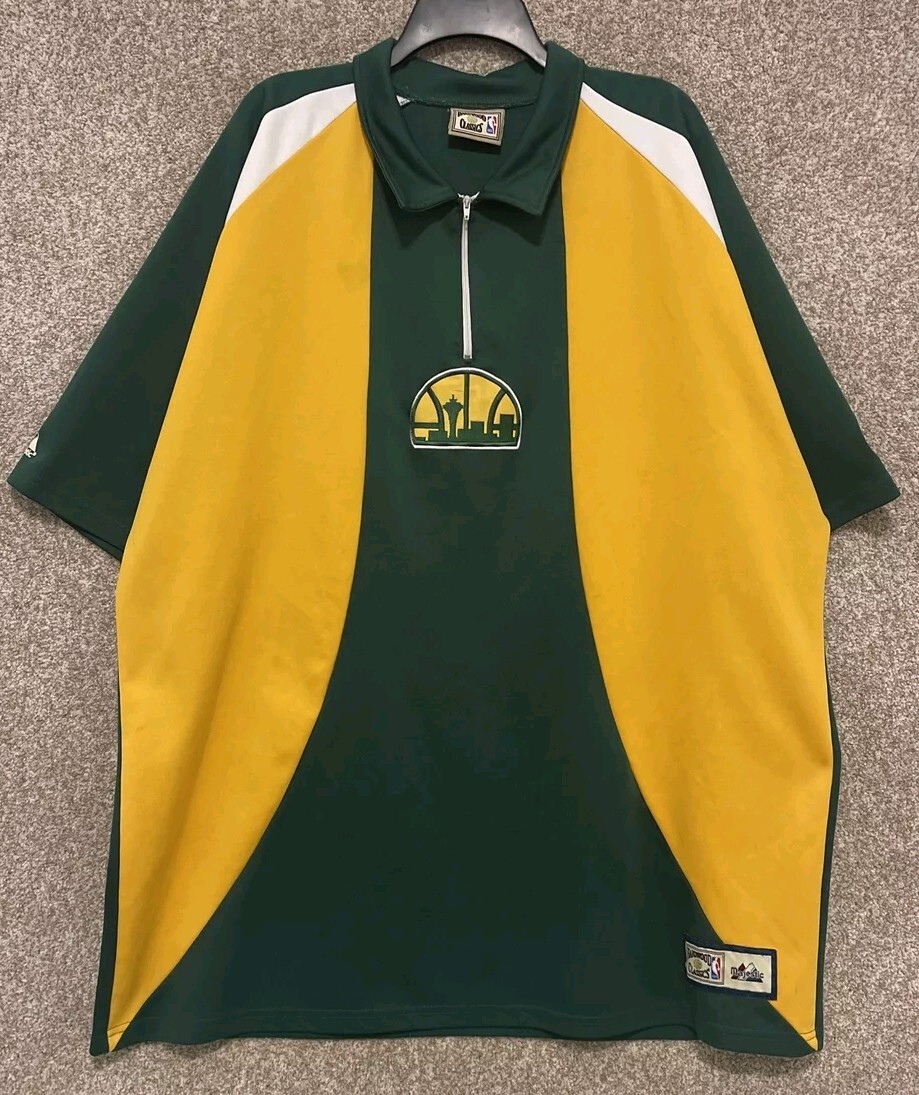 Majestic NBA Hardwood Classic Seattle Supersonics 1/4 Zip