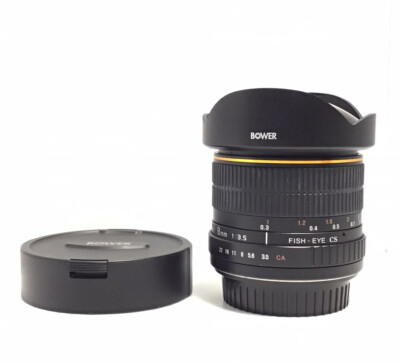 Bower 8mm f/3.5  Fisheye Aspherical CS. Wide Angle Manual Lens
