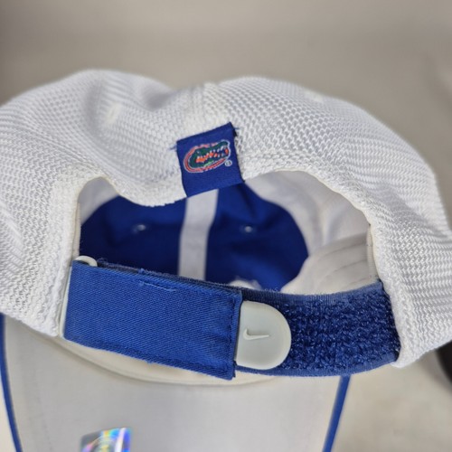 Cappello da baseball donna Gators Nike blu bianco Nike Team Hat regolabile - Foto 10 di 10