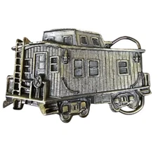 Vintage Caboose Belt Buckle The Great American Belt Company Chicago Brass Ltd Ed