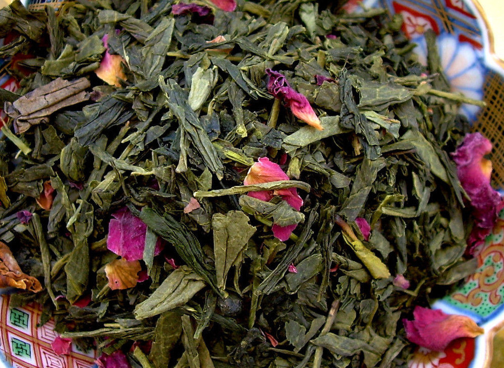 Green Tea Japan 2 oz / 60g Sencha Kyoto Cherry Rose Premium Imported