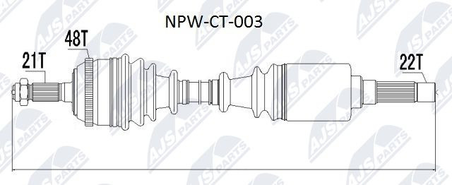 Fits NTY NPW-CT-003 DRIVESHAFT - Image 7