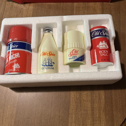 Vintage Old Spice The Traveler - Cologne Shave Cream Deodorant Talc New In Box - Picture 4 of 4