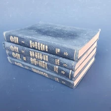 1943-1945 Audels New Electric Library I-IV 1-4 (Pages 1-1854) Embossed Leather 