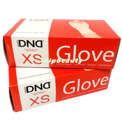 200Pcs DND Latex Gloves Safe-Guard High Quality Powder Free Vinyl Gloves Size XS
