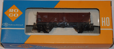 ROCO HO 46305 WAGON TOMBEREAU A RIDELLE BASSE, TRANSPORT MARCHANDISE Sncf 345021 1