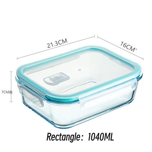 Hohes Boro silikat Bento Box Mittagessen Snacks Obst versiegelte Isolier box - Bild 3 von 14