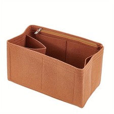 1pc Felt Handbag Insert Organizer Felt Zipper Tote bag Insert Rectangle Purse