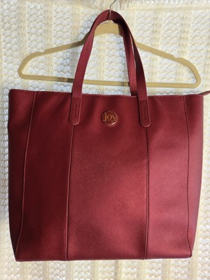 Joy Mangano Large Burgundy-Wine Tote NWOT