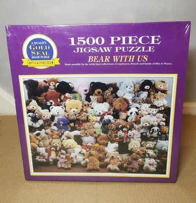 1995 Vintage Puzzle Bear With Us Gold Seal Puzzle Teile & Teile versiegelt