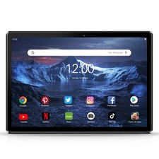 PRITOM 10'' Tablet Android 13, Phone with SIM Slot, 10.1 Inch, Black