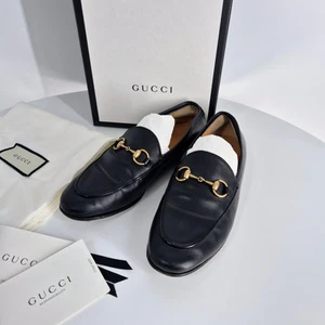 Mocassins femme Gucci Horsebit cuir noir 404069 128547446