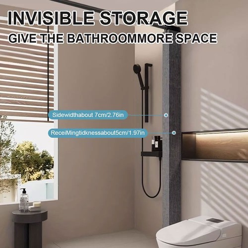 Magnetischer Faltvorhang Für Dusche Wasserdicht Badezimmer Abtrennung NEU - Bild 13 von 19
