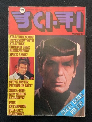 TV Sci-Fi Monthly #2. Star Trek/Space 1999/Dr Who etc.UK. 1976
