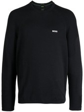 Hugo Boss Men's Perform-X Crewneck Pullover Sweater, Dark Blue